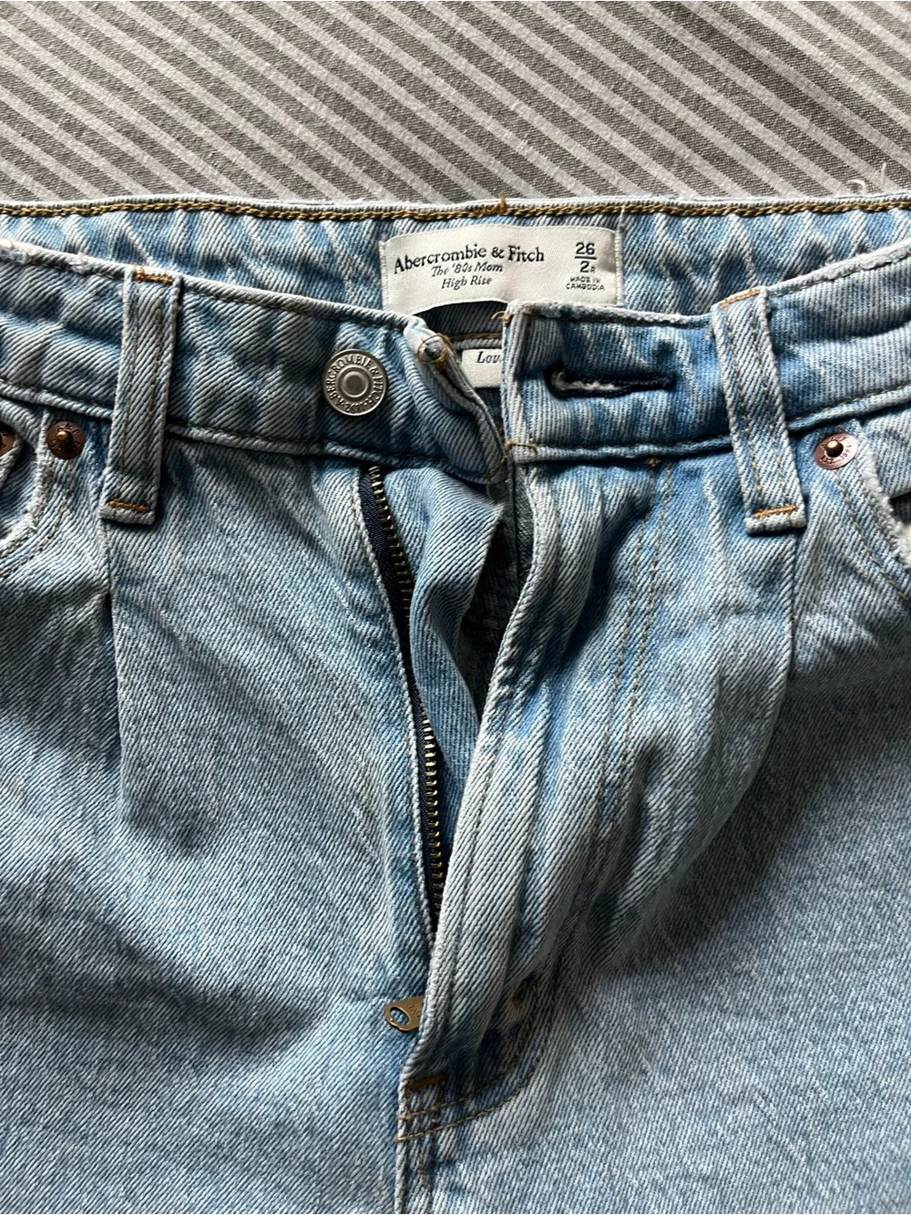 Abercrombie & Fitch Light Blue Boyfriend Jeans